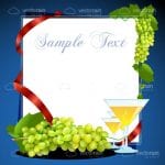 Grape wine card